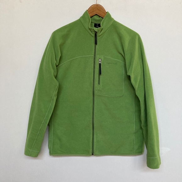 Mont-Bell Chameece, Light green, full-zip fleece Jacket, S / M - Picture 1 of 5